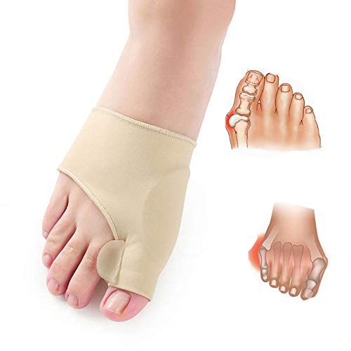 HiiBaby 2pcs Big Bone Orthopedic Bunion Correction Pedicure Socks Silicone Hallux Valgus Corrector Braces Toes Separator Feet Care Tool