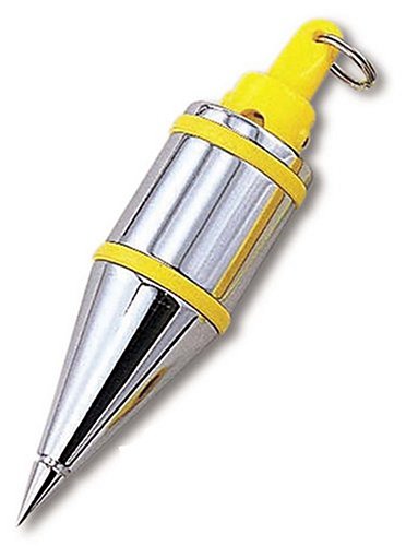 Tajima PQB300 Plumb Bob, Silver Yellow, 10-Ounce