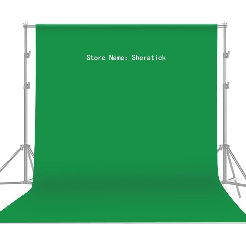 Decdeal-1 1.8 * 2.7m ProfessionalStudio Photography Background Green Screen Washable Durable Polyester-Cotton Fabric Seamless One-Piece Design for Portrait Product Shooting