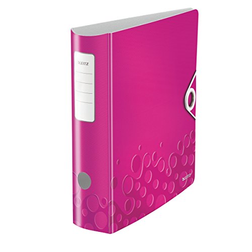 LeitzActive WOW 11060023 Quality Folder A4 Polyfoam Wide Pink