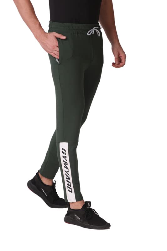 GYMYARDMen's Sports and Active Wear Lycra Trackpant