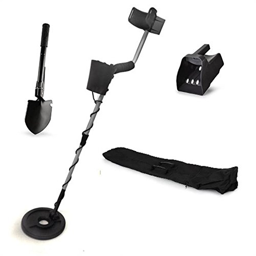 Duramaxx ?Advanced One? Gold Seeker Treasure Hunter Metal Detector Set (Up to 3m Search Depth, Waterproof Search Coil, Complete Set) Black/Silver