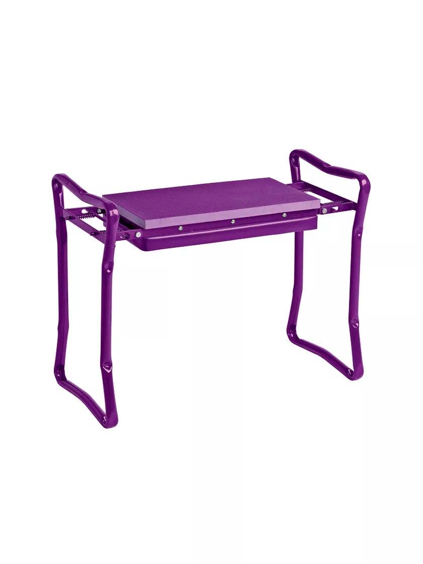 Gardener's Supply CompanyGarden Kneeler & Portable Stool | Extra Wide & Soft Kneeler for Outdoor Flower Beds & Raised Bed Planting | Ideal Gardening Gifts for Grandparents & Senior Gardeners - Purple