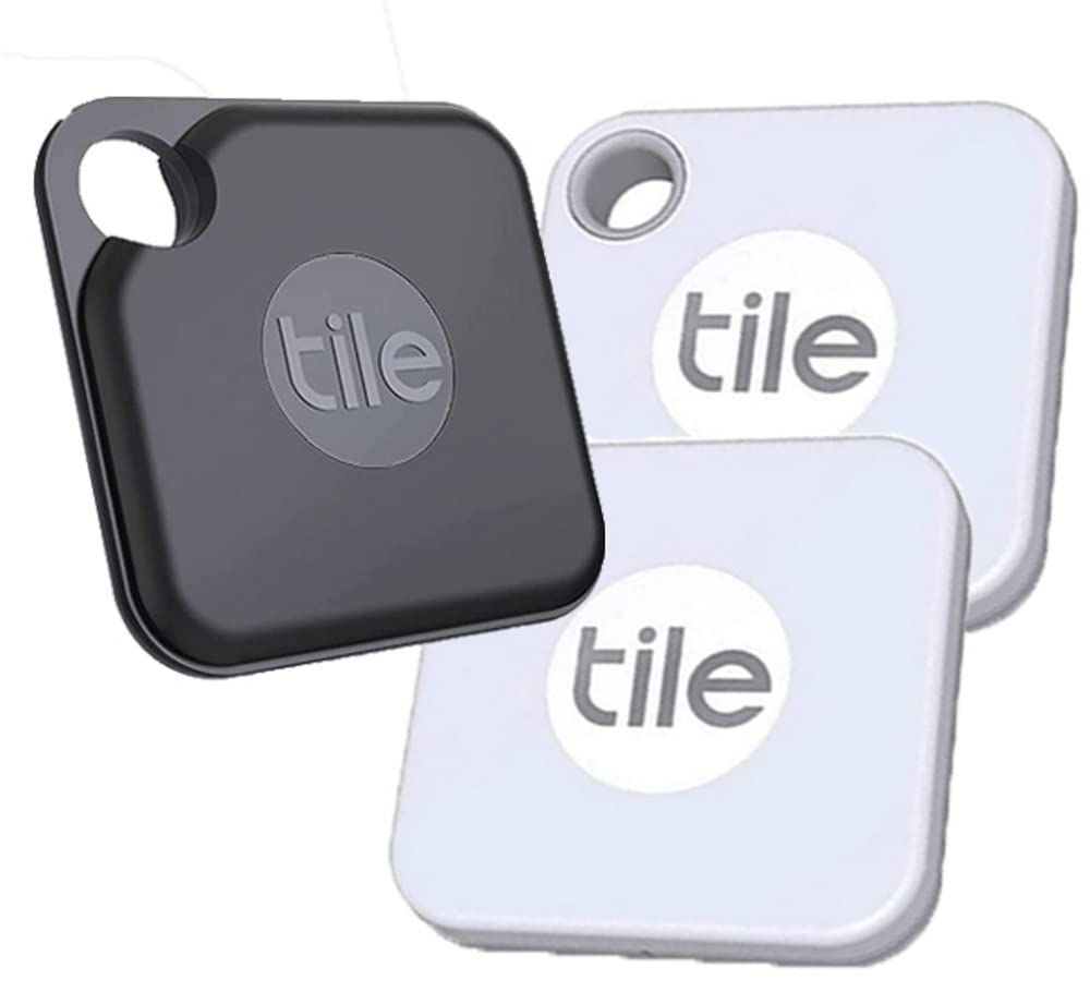 Tile Mate (2020) & Tile Pro Black, Combo - 3 Pack (2 x Mate, 1 x Pro) - High Performance Bluetooth Tracker, Keys Finder and Item Locator for Keys, Bags, Dogs, and More; Water Resistance