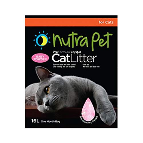 Nutra Pet Cat Litter Silica Gel 16L Baby Powder Scent