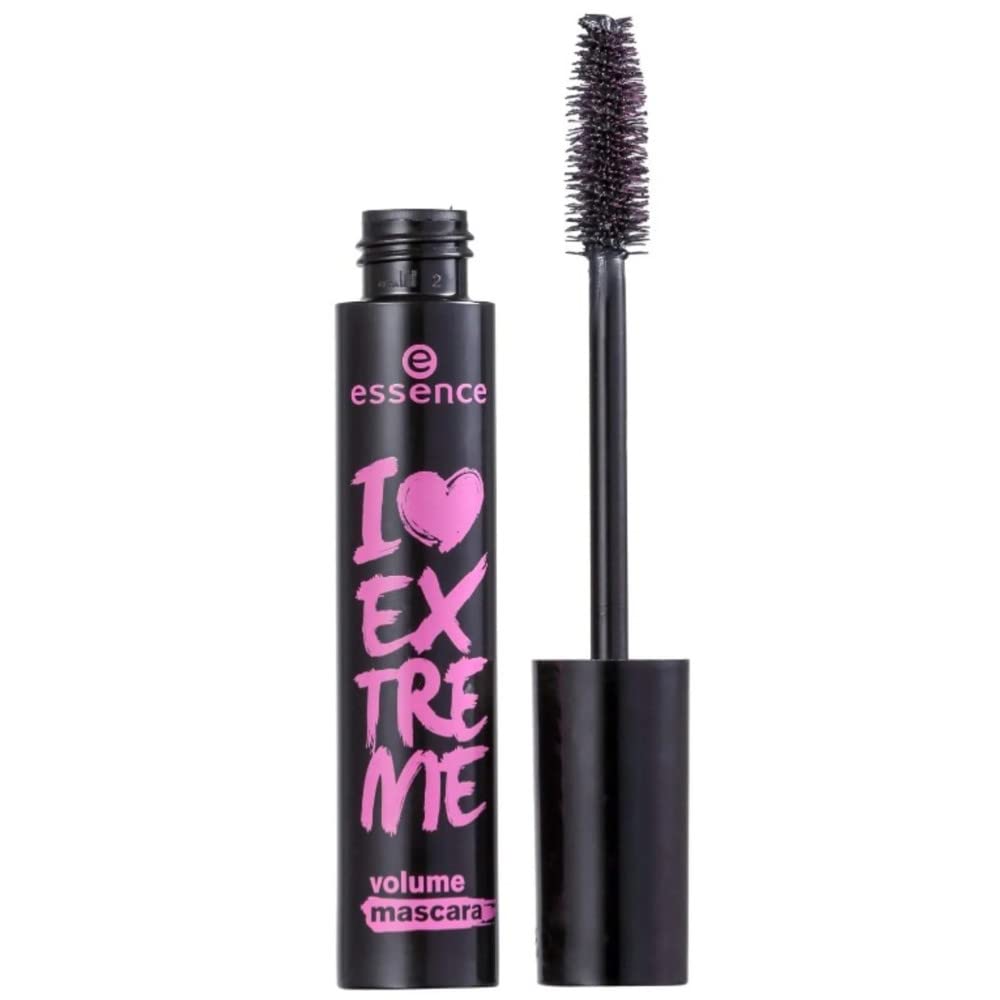 essence | I Love Extreme Volume Mascara (Pack of 1) | Flake Free, Intense & Dramatic Volume | Vegan & Cruelty Free