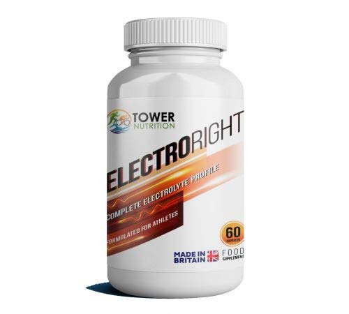 Electrolytes Capsules | Rapid Full Mineral Hydration for Cramp Prevention | Not just Salt Pills | Electroright 60 Capsules | Tower Nutrition C/o Hammer Nut UK | Vegan, Gluten Free | UK Made