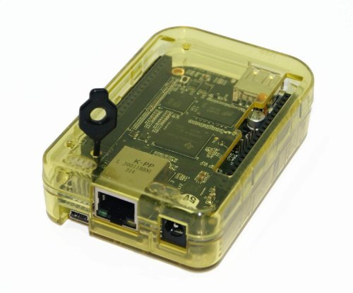 sb components New! Case for BeagleBone Black Transparent (Yellow) Assemble in 30 Seconds