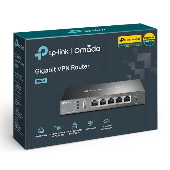 VPN Router | Multi-WAN | Single_Band 1000 Mbps | Up to 3 Gigabit WAN Ports | Firewall SMB Router | Load Balancer Router gigabit