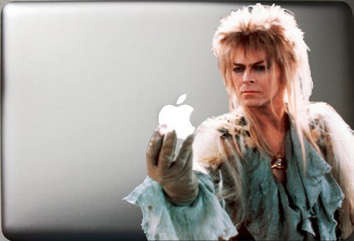 David Bowie in Labyrinth Decal for 15" MacBook - Glossy Vinyl Sticker