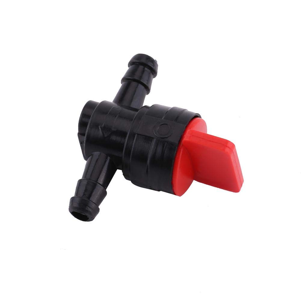 FydunFuel Valve Universal Plastic 6mm Inline On/Off Fuel Tap Fit for 1/4 Pipe Hose Inline Fuel Tap