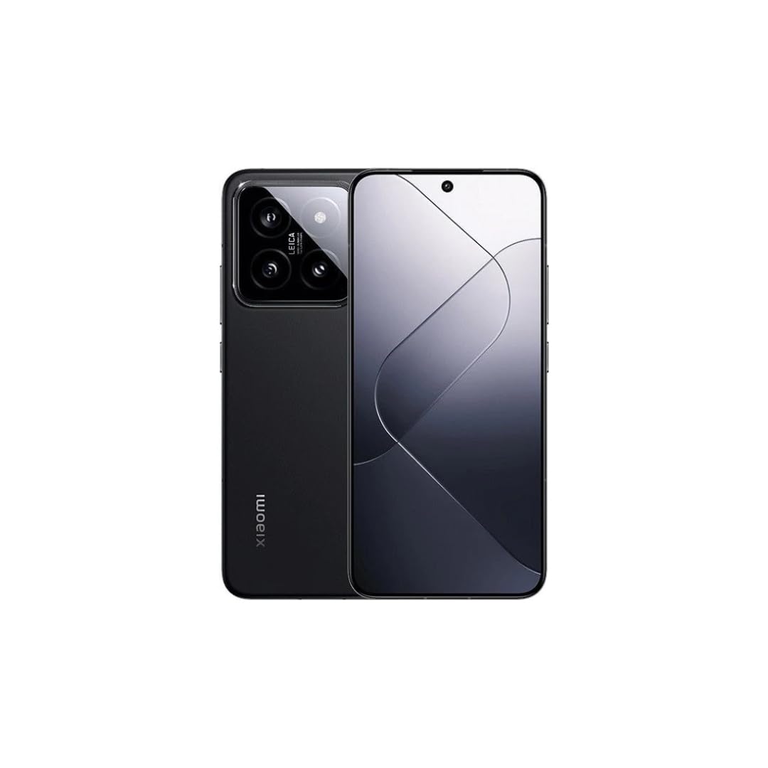 Xiaomi 14 5G + 4G LTE (256GB + 12GB) (UK Plug) Global Version Unlocked Worldwide (for Tmobile Mint Tello & Global) 50MP Triple Pro Leica Camera 6.36" 144Mhz - (Black) (Renewed)