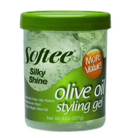 SofteeSilky Shine Olive Oil Styling Gel, 8 Oz