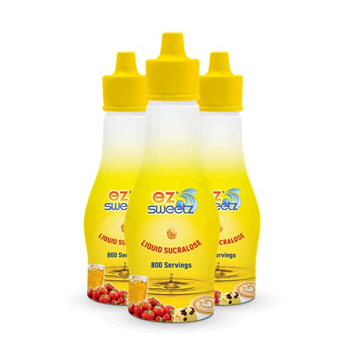 EZ-Sweetz (2.0oz - Liquid Sweetener 800 Servings/Bottle) (Original, 3 Pack)