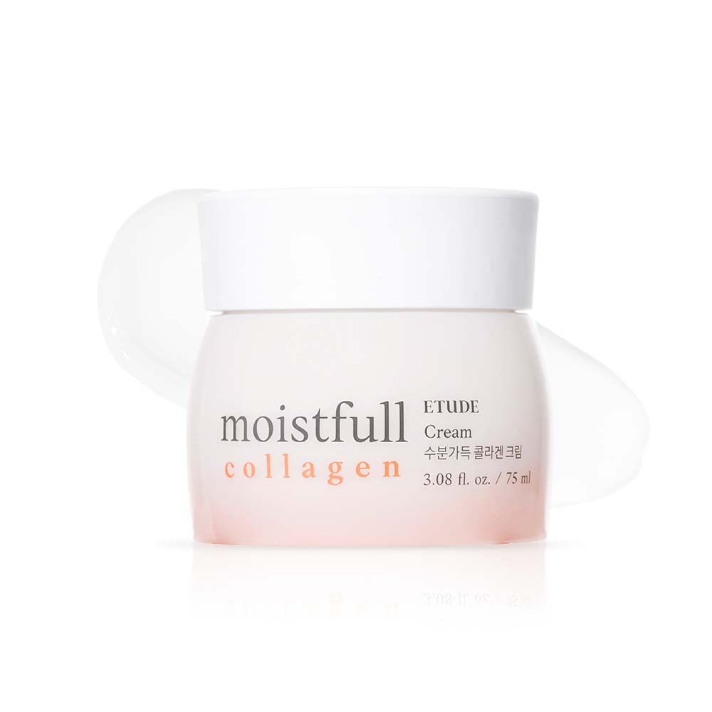 ETUDE Moistfull Collagen Cream 2.53fl.oz(75ml) | Collagen Water Delivers Hydration To Make Your Skin Bouncy & Dewy | Soft And Adhering, Korean Skin Care, Kbeauty, Perfect for Gift