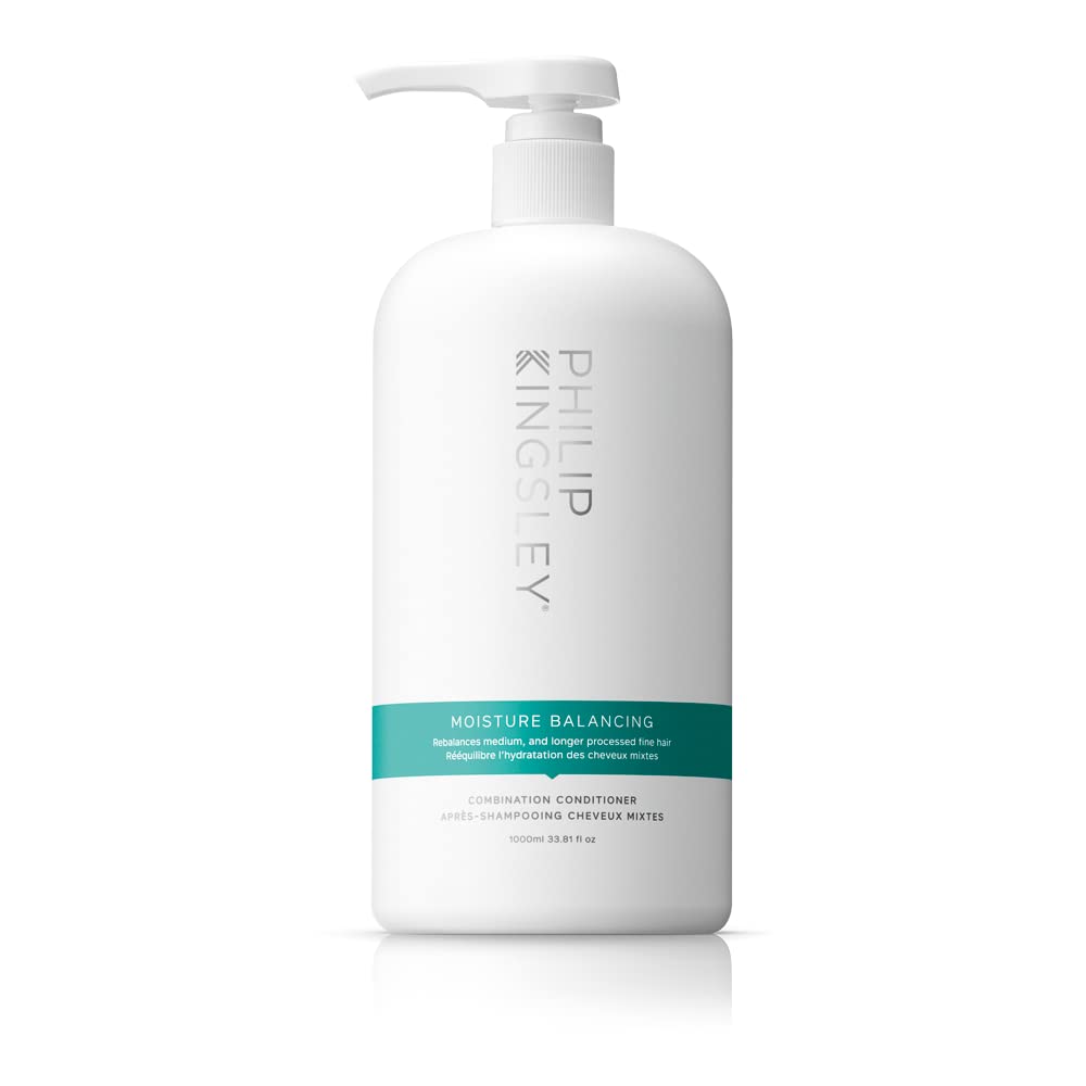 PHILIP KINGSLEY Moisture Balancing Hydrating Moisturising Conditioner, Nourishes, Smooths and Adds Shine, 1000ml