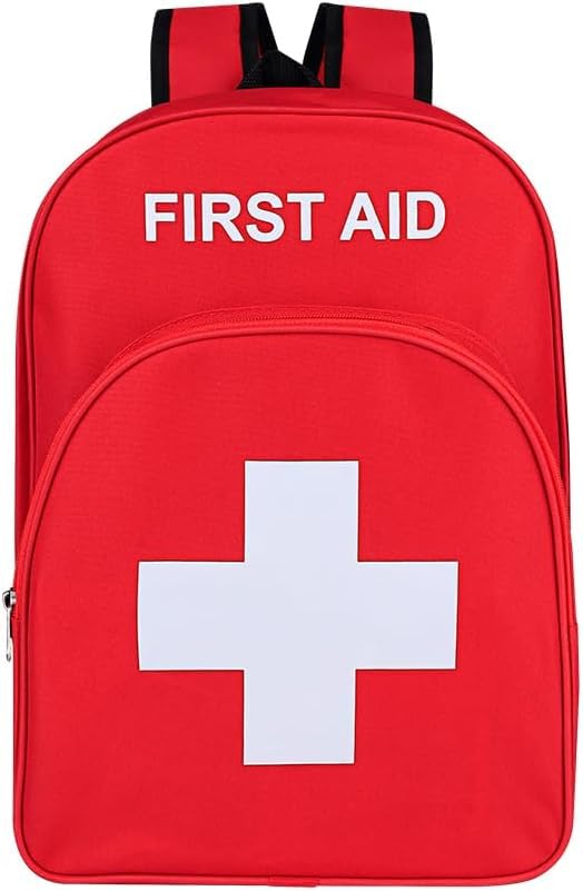 PAXLAMB First Aid Bags Empty First Aid Backpack Empty Medical Storage Bag for First Aid Kits Pack Emergency Hiking Backpacking Camping Cycling Riding Climbing Travel Car Nurse