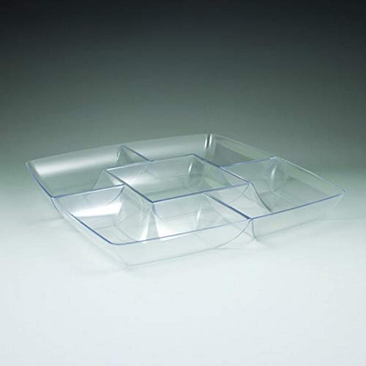 Maryland Plastics Plastic Chip & Dish-12" | Clear | Simply Squared | 1 Pc. Chip & Dip