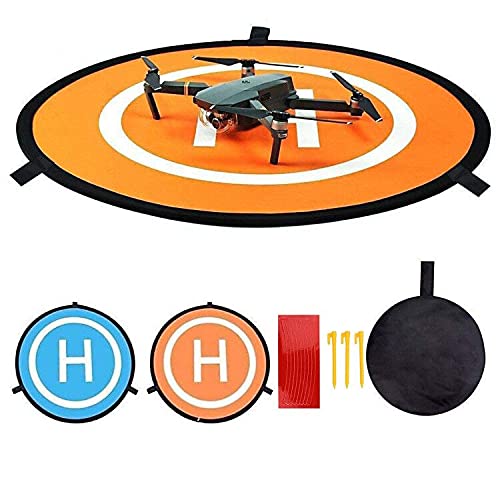 raroauf Drone Landing Pad, Universal Waterproof 55cm/22'' Portable Foldable Landing Pads for RC Drones Helicopter, DJI Phantom 3/4, 3DR Solo Drone, DJI Mavic Pro, DJI Inspire, Antel Robotic X-star