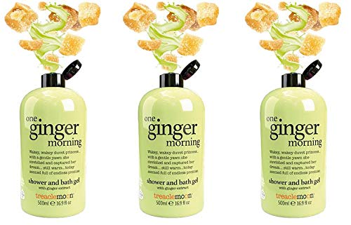 Treacle Moon One Ginger Morning Shower & Bath Gel 500ml, Pack of 3