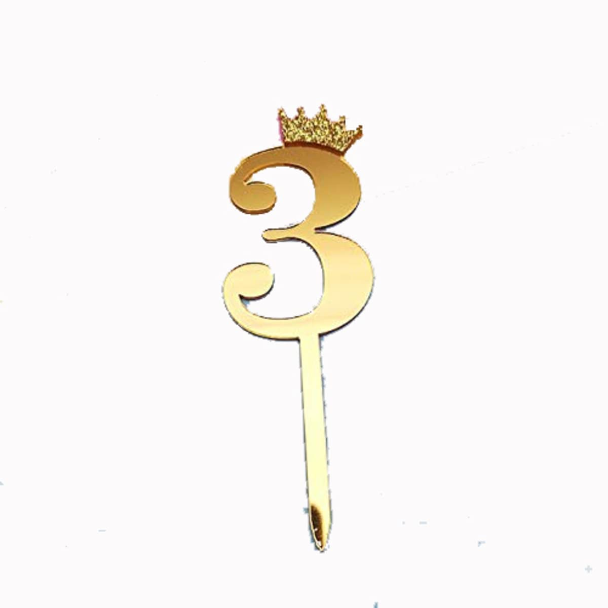 INFISPACEInfispace® Big Size Gold Number Cake Topper for Birthday/ Anniversary (3)