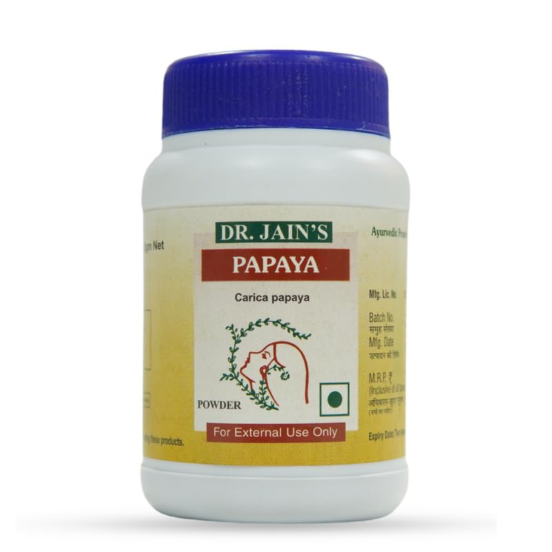 DR. JAIN'S Papaya Powder, For Natural Glow, Acne-Free Skin, Rich In Vitamin C, 45 grams, Pack Of 4