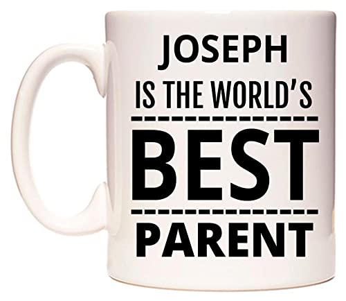 WeDoMugs Joseph is The World's Best Parent - Ceramic 11oz Coffee Tea Gift Mug Cup