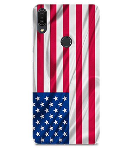 Chiraiyaa Designer Printed Premium Back Cover Case for Asus Zenfone Max Pro M1 (USA Flag) (Multicolor)