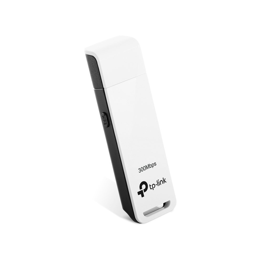 TP-LINK TL-WN821N 300 MBPS WiFi WI-FI Wireless N USB Adapter, MIMO, WPS Button, Supports Windows 11/10/8.1/8/7/XP, Mac OS 10.15 and Earlier, Linux,Black/White