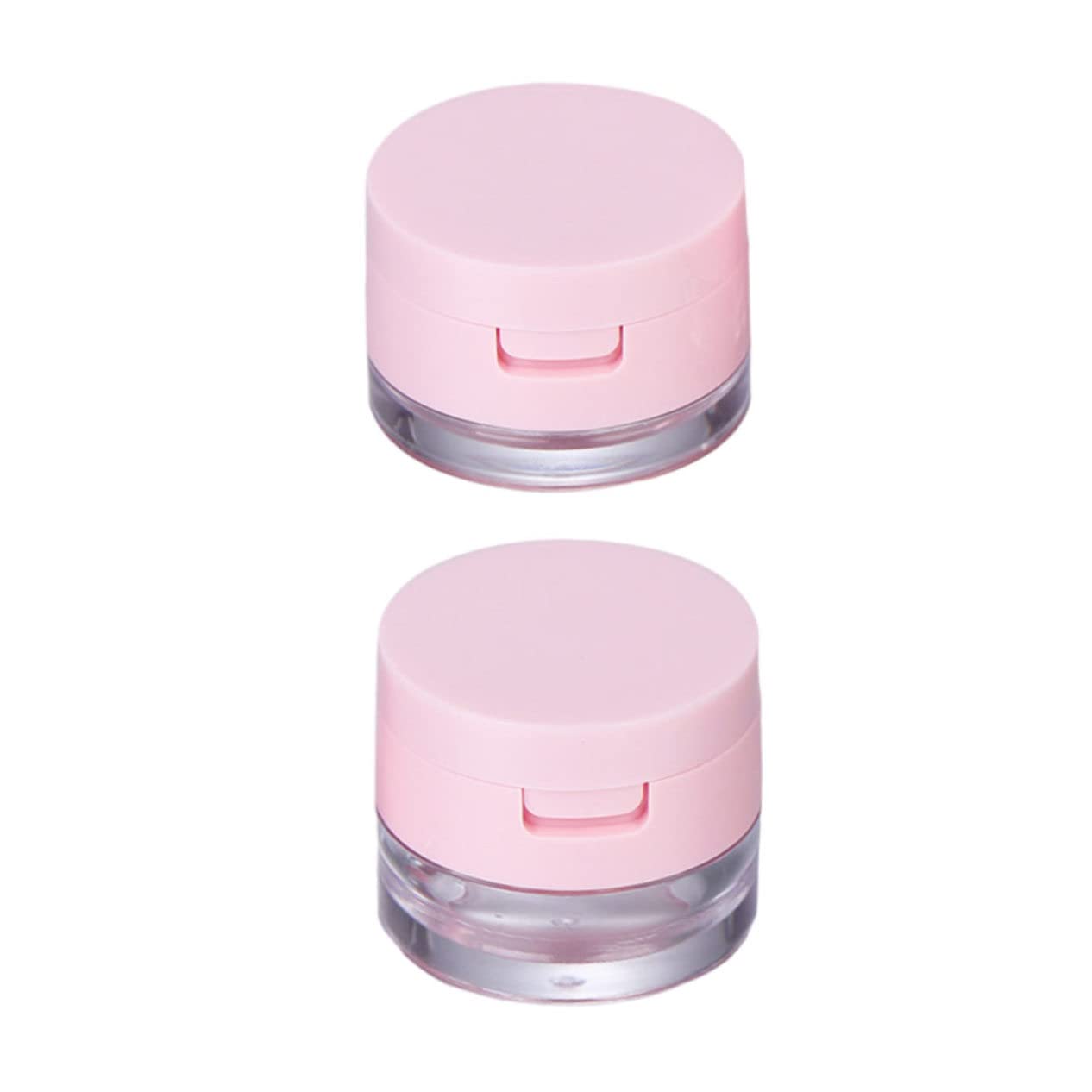 2 Sets Powder Box Mini Containers Loose Cosmetic Cases for Traveling Foundation Makeup Powder Women Cosmetic Supply Powder Case Bulk Makeup Pink Flash Body Powder 3g Abs