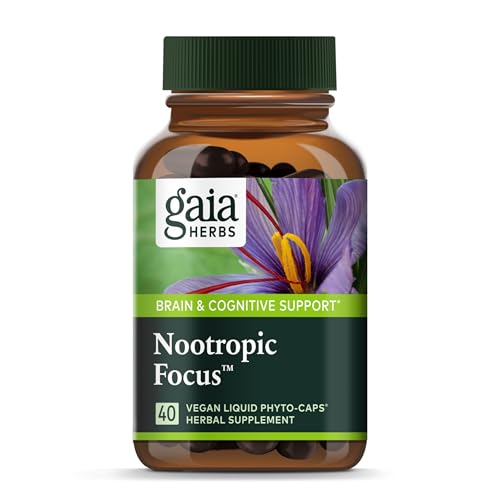 Gaia Herbs Nootropic Focus - Brain & Cognitive Support Supplement