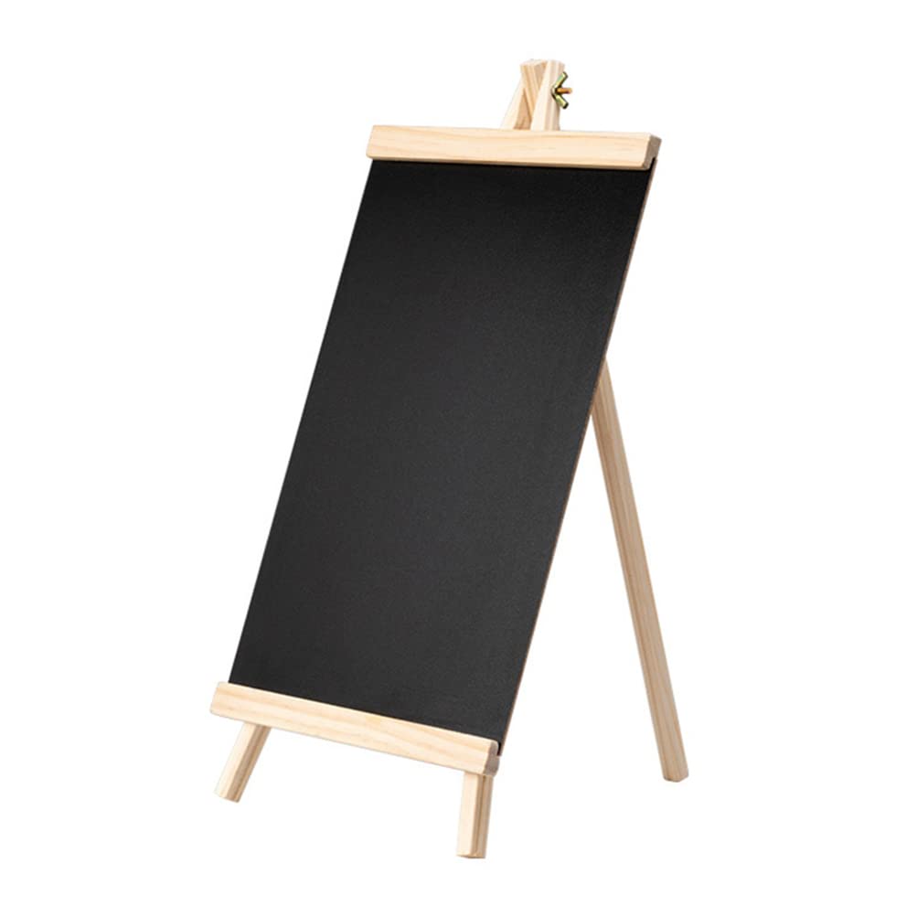 STOBOK Chalk Board Sign Board Small Chalk Boards with Stand Tabletop Chalk Boards Menu Board Wooden Chalkboard Sign Message Chalk Board Sign for Weddings Restaurants Chalkboard Signs