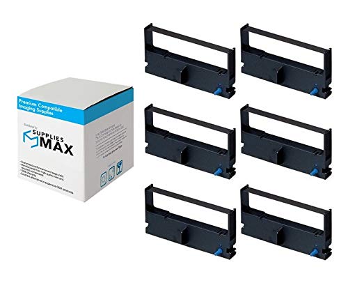 SuppliesMAX Compatible Replacement for TEC MA-1450/1650 Black P.O.S. Printer Ribbons (6/PK) (530541B)