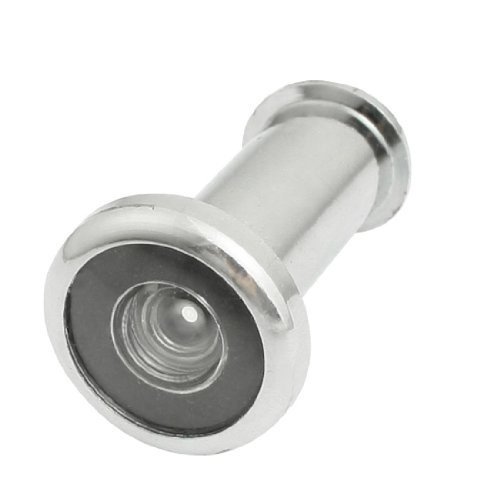 EYE BERRY Home Security 180 Degree Angle Alloy Door Eye Viewer Peephole Silver Tone