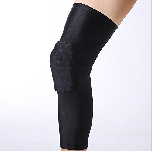 Pardus8482; Strengthen Extended Compression Crashproof Antislip Basketball Leg Sleeve with Honeycomb Pad Protective Pad