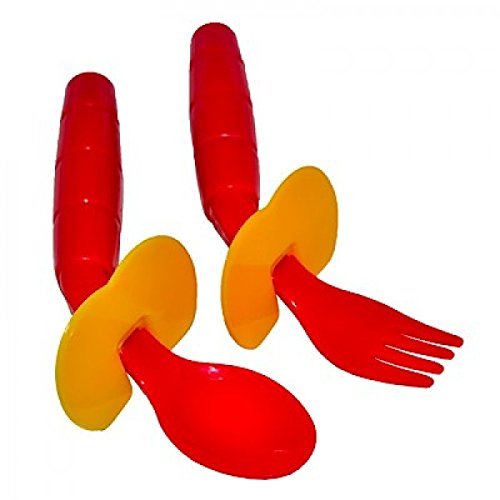 Sammons Preston Easieeaters Curved Utensils, Right-handed W/