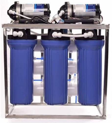 DEALBOOTH25 LPH Premium Commercial RO Water Purifier Plant for Home Hotel Restaurant Cafe Factory School Garage Double Purification With Stainless Steel Body with full installation kit Prime