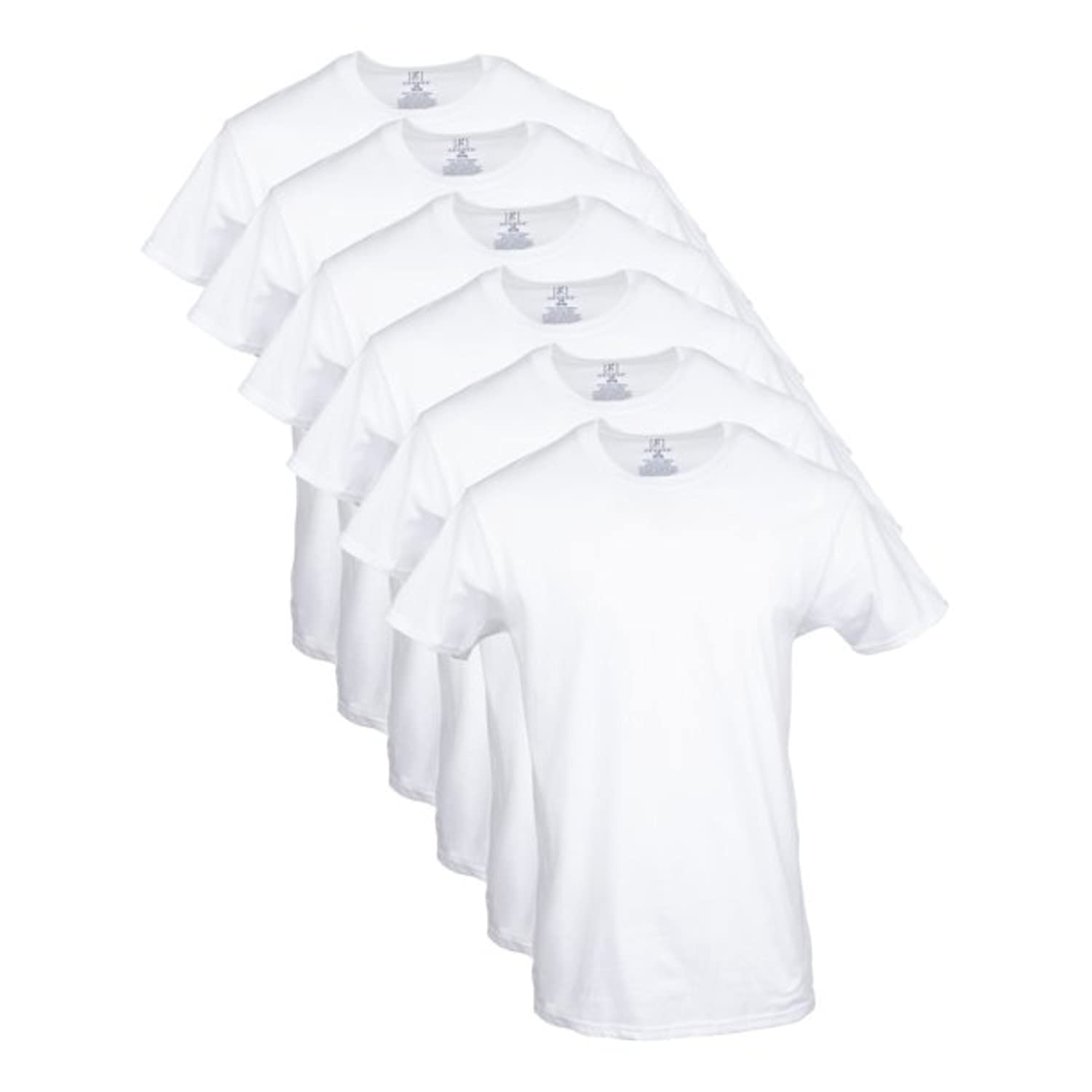 GeorgeMen's Crew T-Shirts, 6-Pack