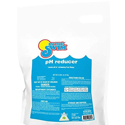 In The Swim pH Reducer for Swimming Pools, Spas, and Hot Tubs - Lowers Alkalinity - Prevents Cloudy Water - Balances Water - 90% Sodium Bisulfate - 5 Pounds