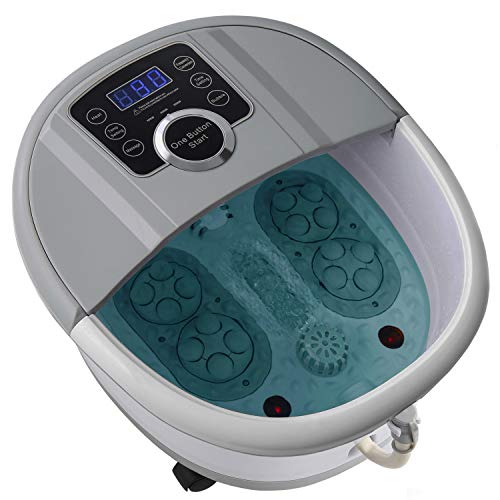 Foot Spa Bath Massager with Heat and Automatic Massage Foot Pedicure Spa Machine Athletes Foot Bubble Soak Tub,Digital Adjustable Temperature Control