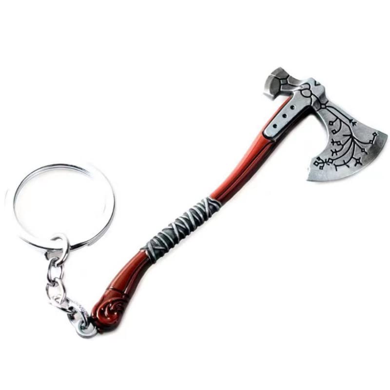 Gaweco Kratos Leviathan Axe Keychain Keyring Pendant Gift, Bronze, One size