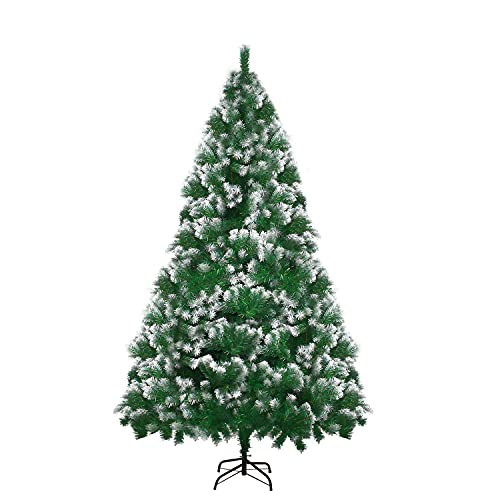 LOKIPA Artificial Christmas Tree,6ft Snow Flocked Christmas Tree with 900 Snow Effect Tips and Christmas Tree Metal Stand