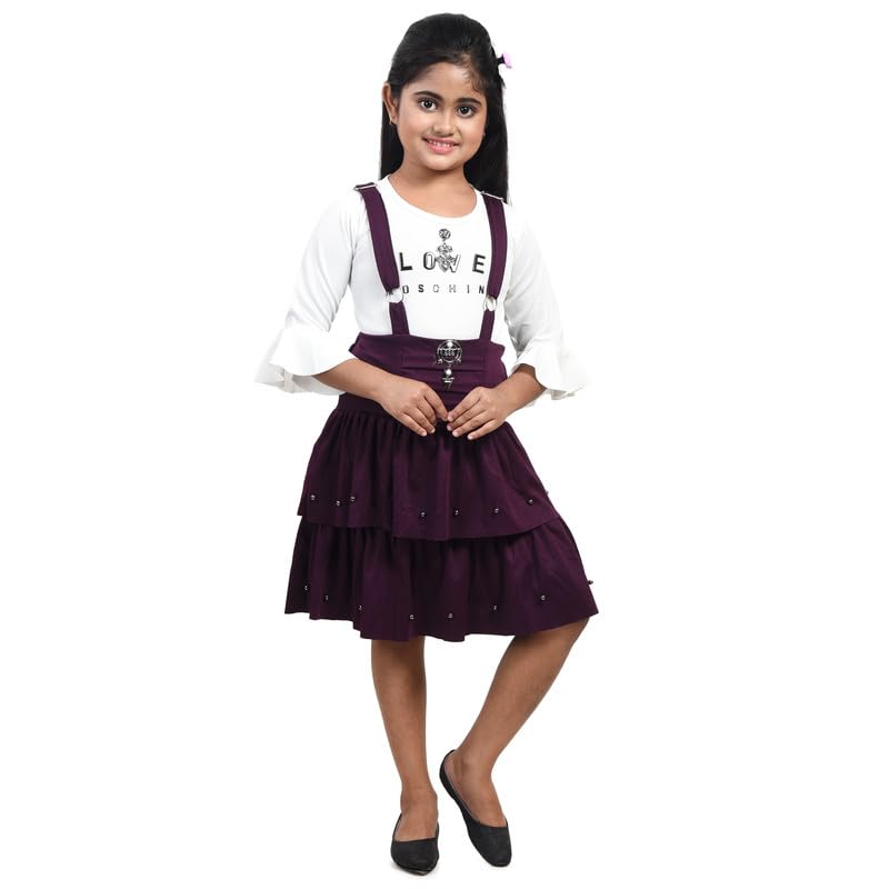 MRM Fashion Purple Color Classy Cotton Summer Dress for Girls (D-15V-24)