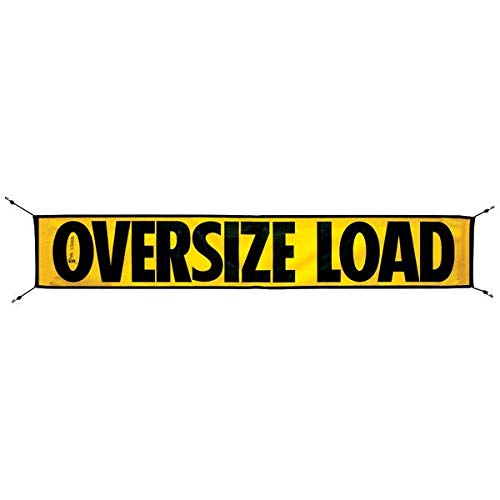 SafeTruck by Ms. Carita Mesh Oversize Load Banner with Bungees 12 Inch x 72 Inch