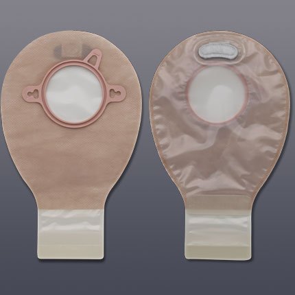 New Image Drainable 7"L 2pc System Ostomy Pouch 1.75" 18292, 20 Ct