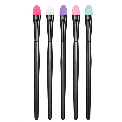 5pcs Silicone Makeup Brush Set Anself Professional Eyeshadow Brush Kit Mask Moisturizers Applicator Makeup Tools