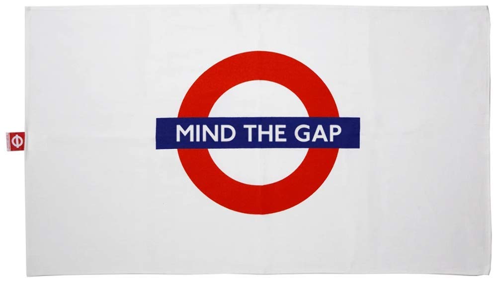 LicensedLicensed London Underground Cotton Tea Towel with Mind The Gap logo 740mm x 430mm(gwc)