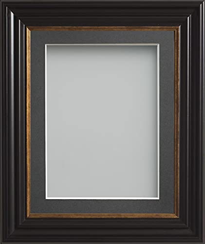 Frame Company Emson Black Picture Photo Frame with Black Mount * Choice of Sizes* NEW