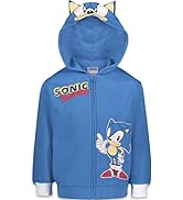 Sega Sonic The Hedgehog Fleece Zip-Up Cosplay Hoodie