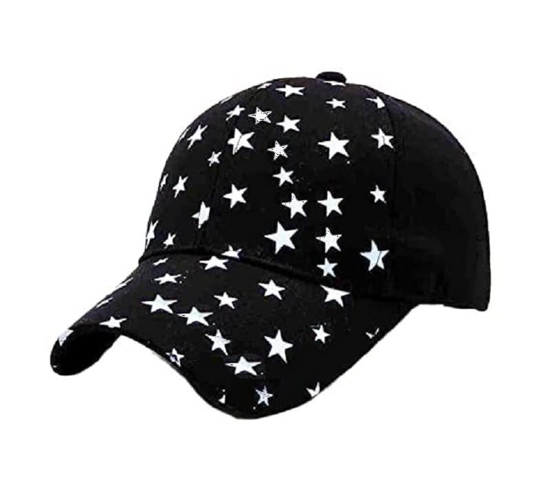 ATABZ Black Star Tara Sports Party Hiphop Dance caps and Hats